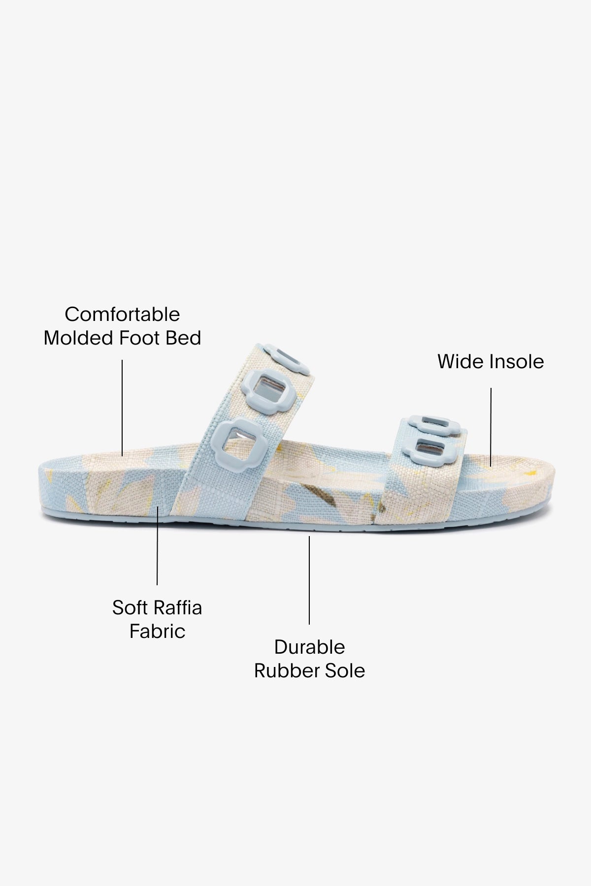 Milan Slide In Maya Printed Raffia - Image 6