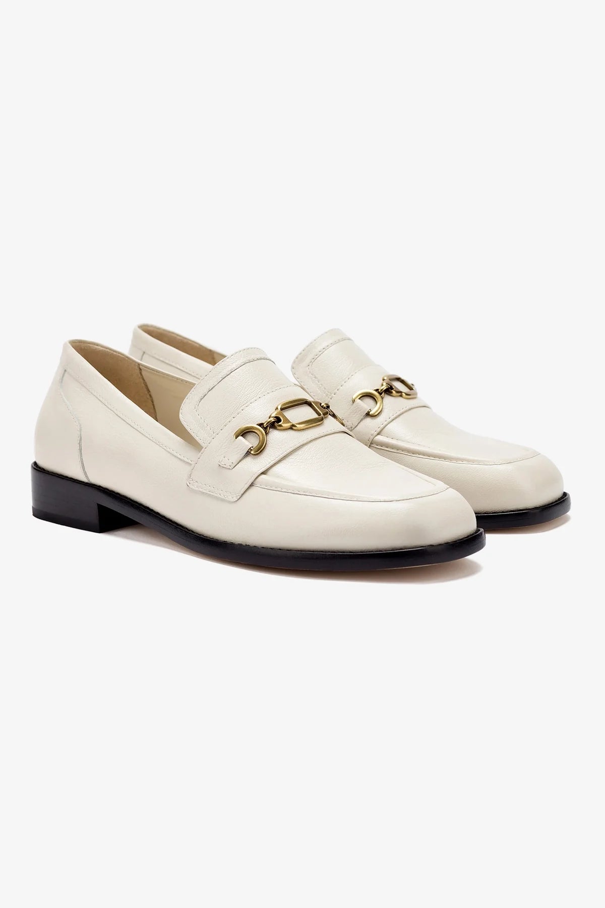 Patricia Loafer In Ivory Leather - Image 2