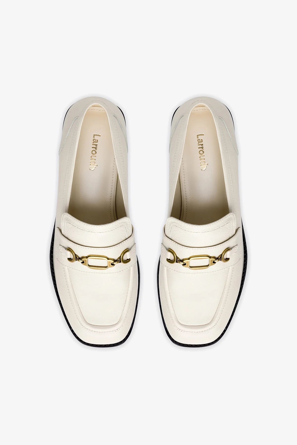 Patricia Loafer In Ivory Leather - Image 3