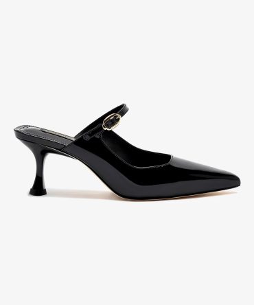 Ines Mule In Black Patent Leather