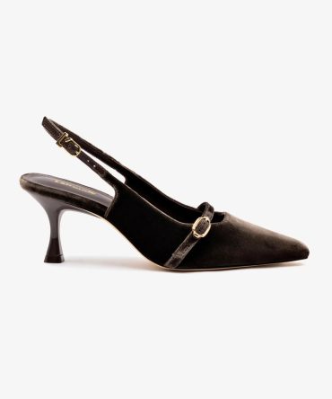 Ines Pump In Expresso Velvet