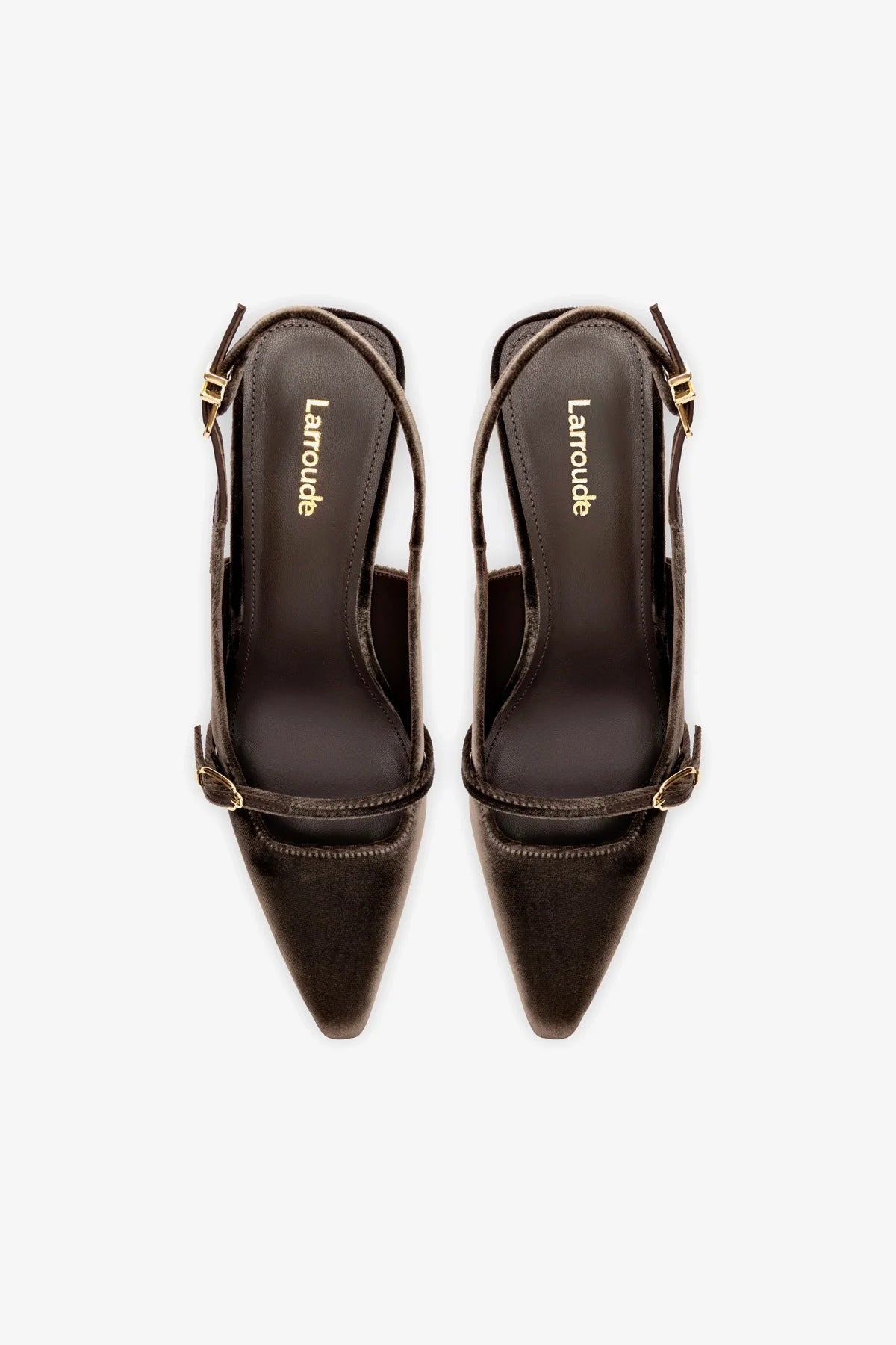 Ines Pump In Expresso Velvet - Image 3