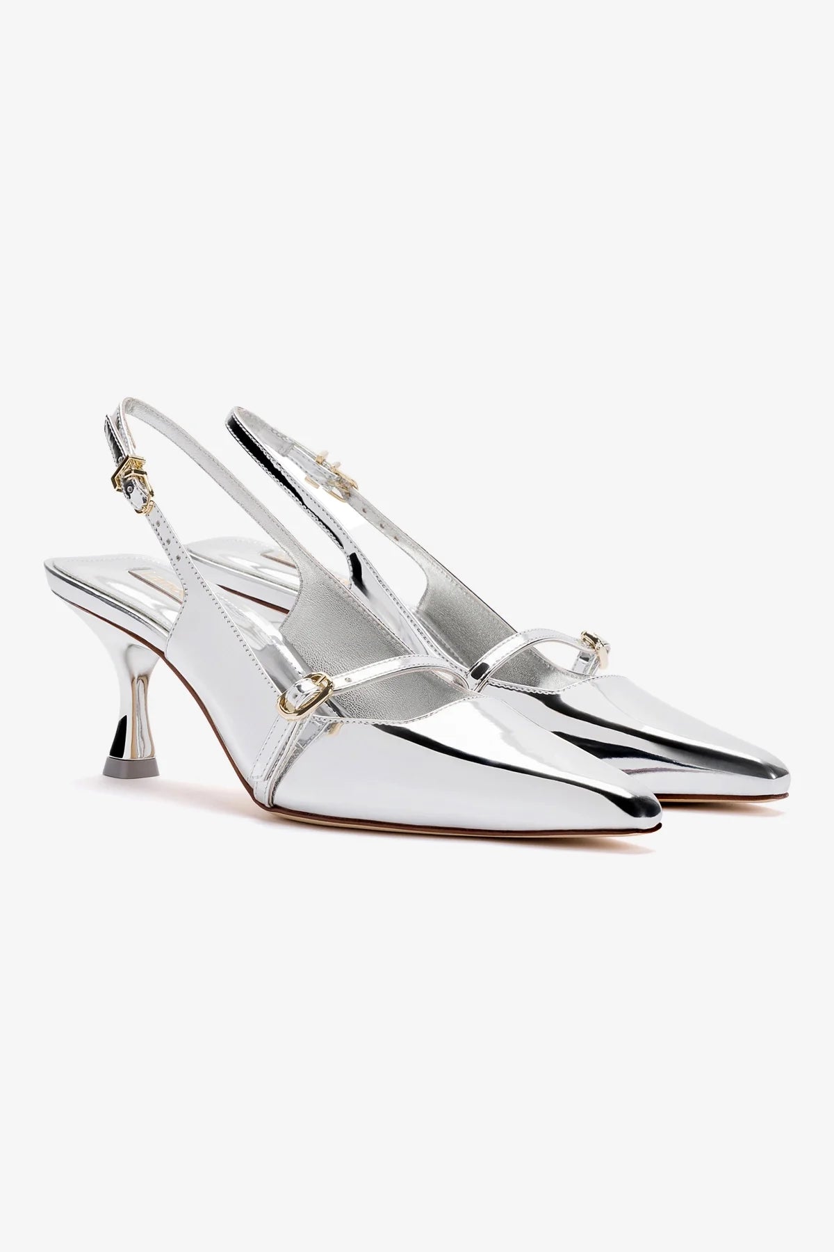 Ines Pump In Silver Specchio - Image 2
