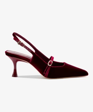 Ines Pump In Wine Velvet
