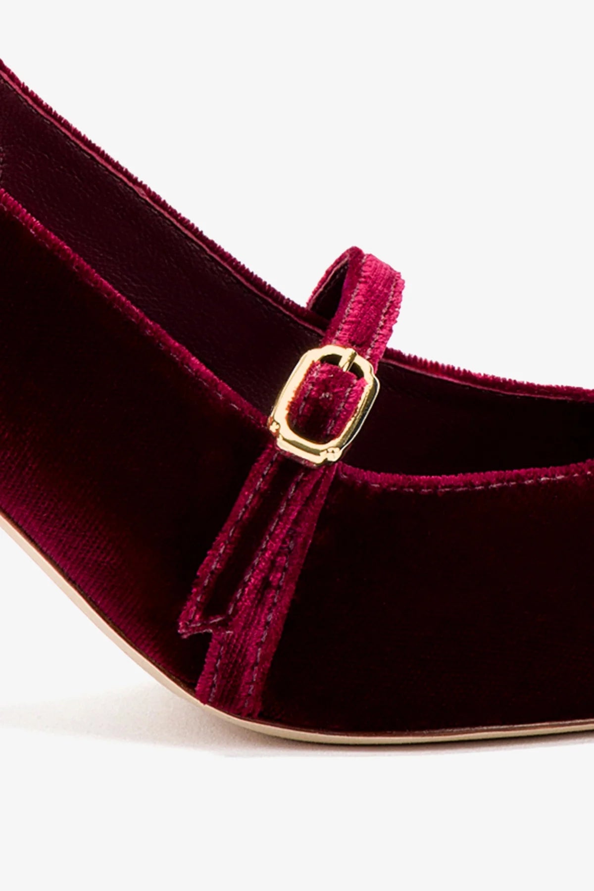 Ines Pump In Wine Velvet - Image 4