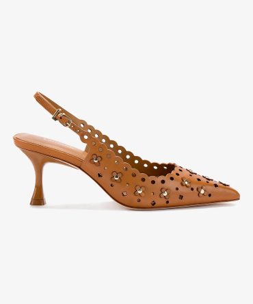 Jasmine Pump In Biscuit Leather