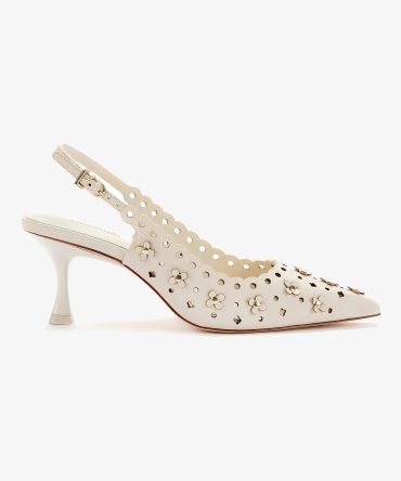 Jasmine Pump In Ivory Leather