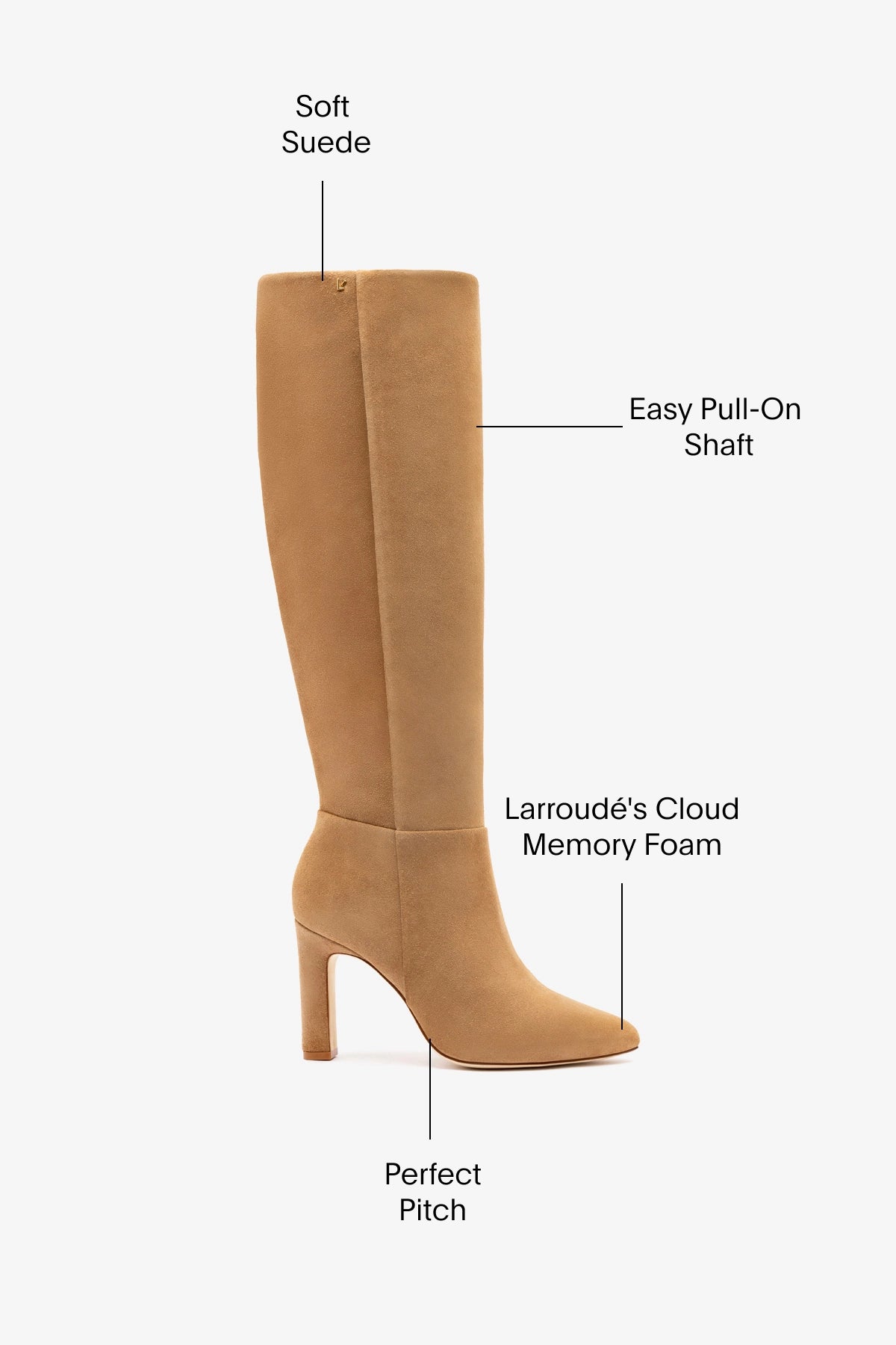 Cindy Hi Boot In Peanut Suede - Image 5