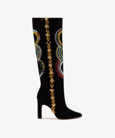 Larroudé x Libertine Boot In Sonia Crystal