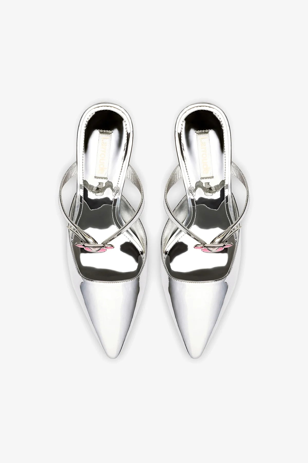 Daisy Pump In Silver Specchio - Image 3