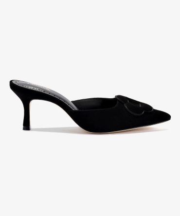 Flora Pump In Black Suede