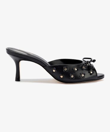 Jasmine Mule In Black Leather