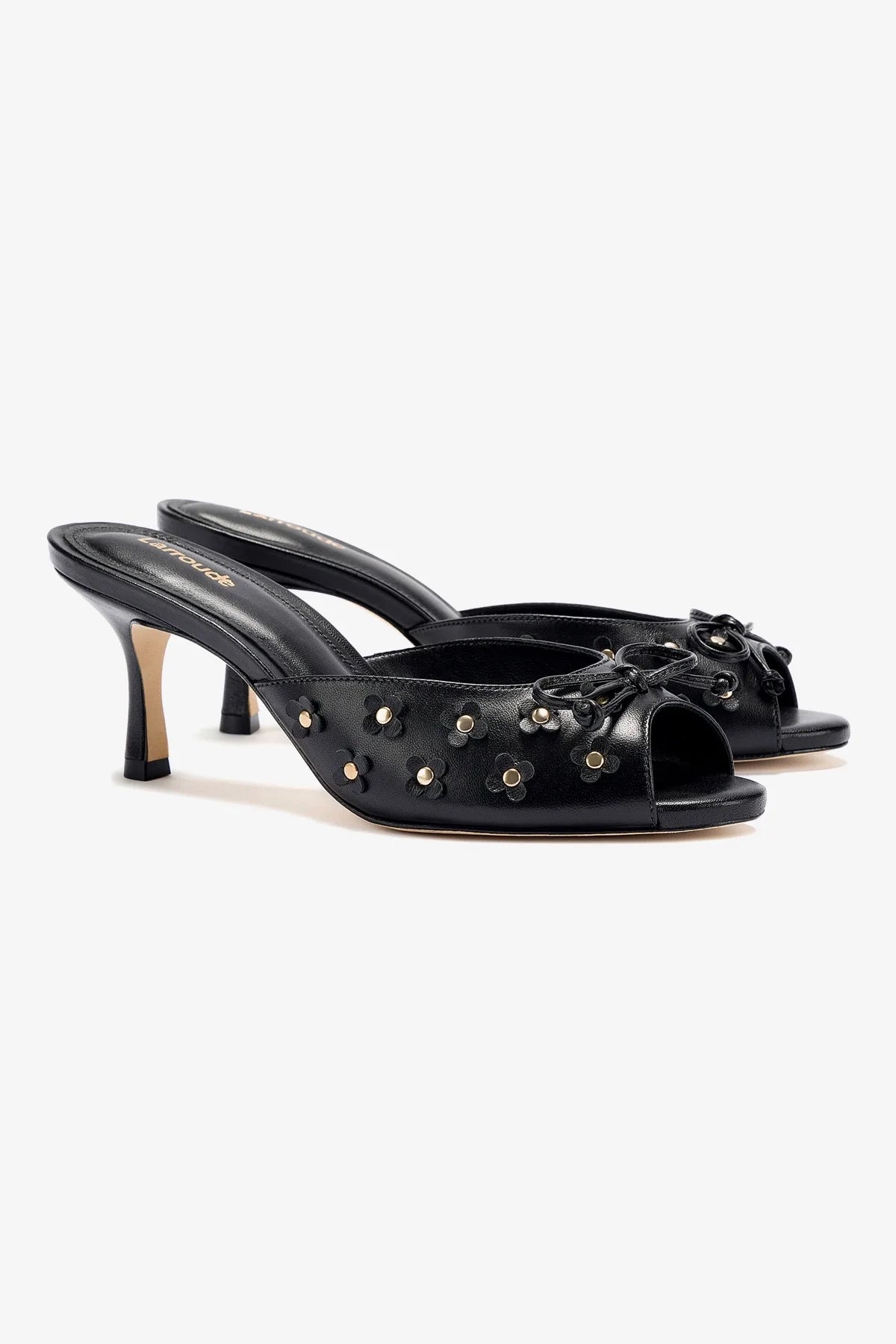 Jasmine Mule In Black Leather - Image 2
