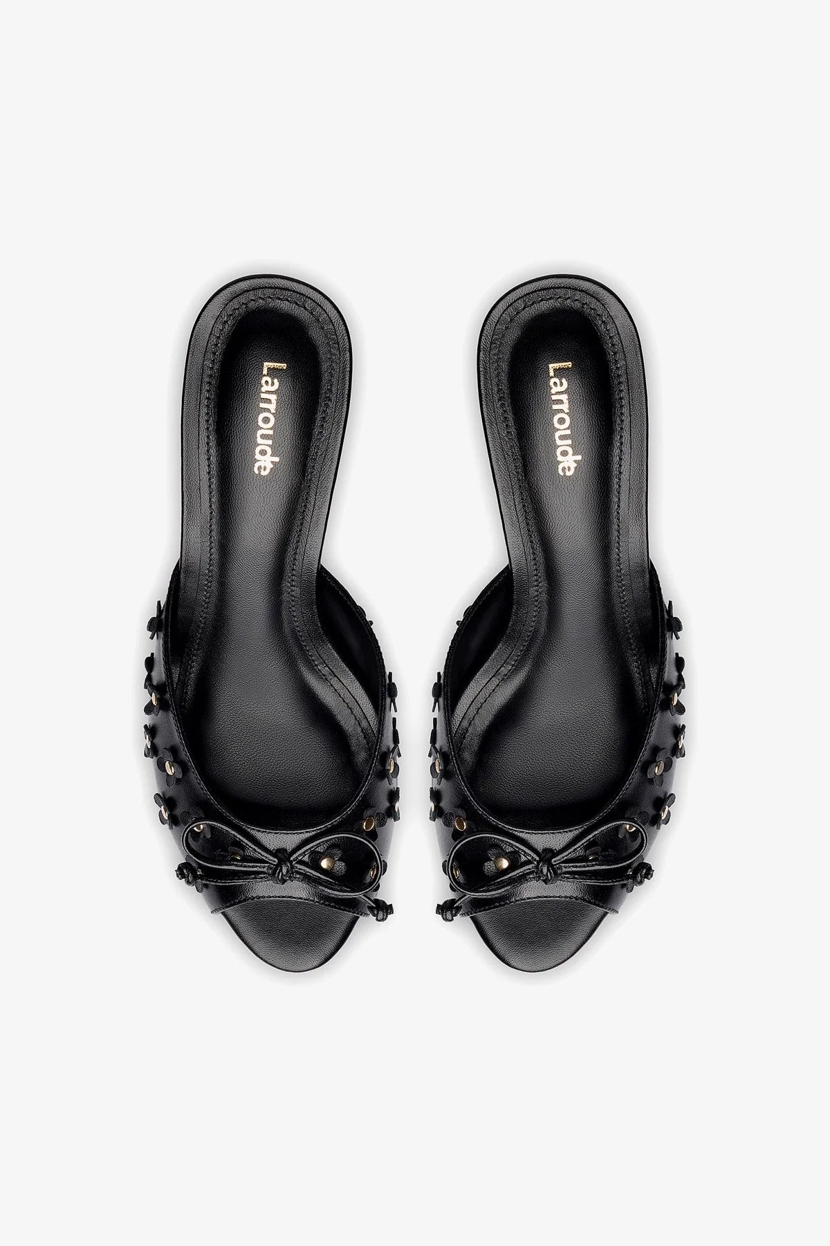 Jasmine Mule In Black Leather - Image 3