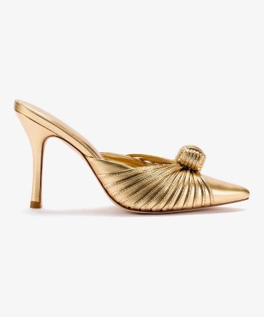 Valerie Pump In Gold Metallic Leather