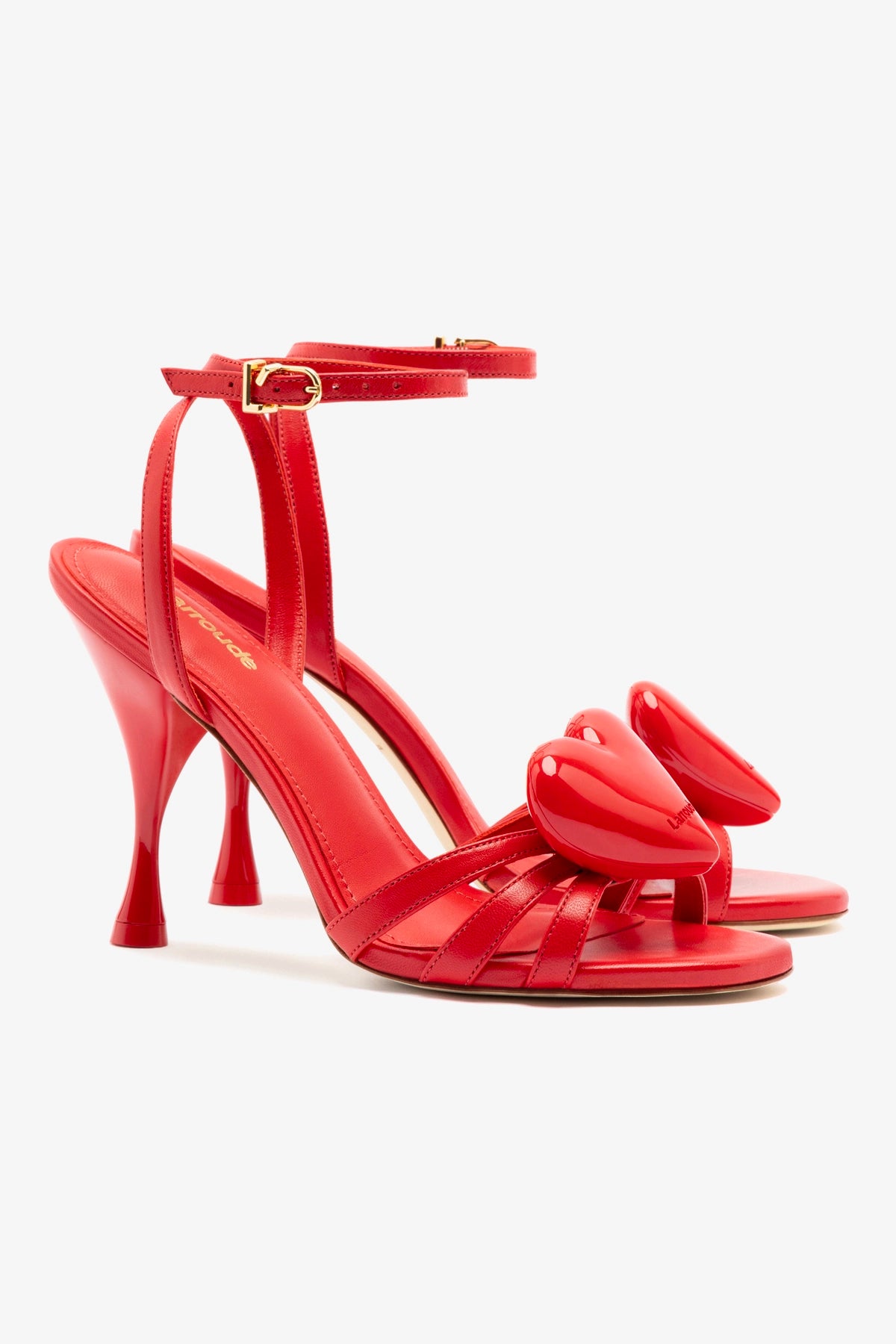 Amore Sandal in Scarlet Leather - Image 2