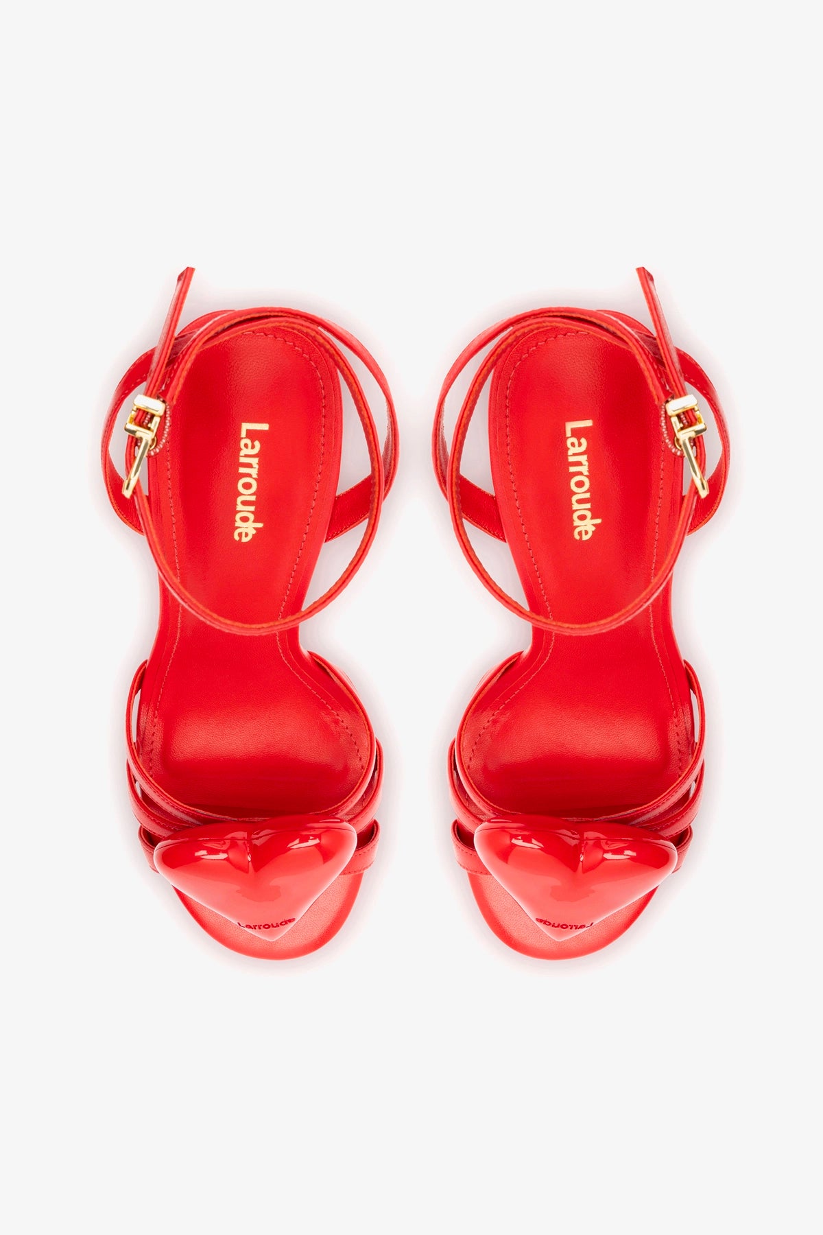 Amore Sandal in Scarlet Leather - Image 3