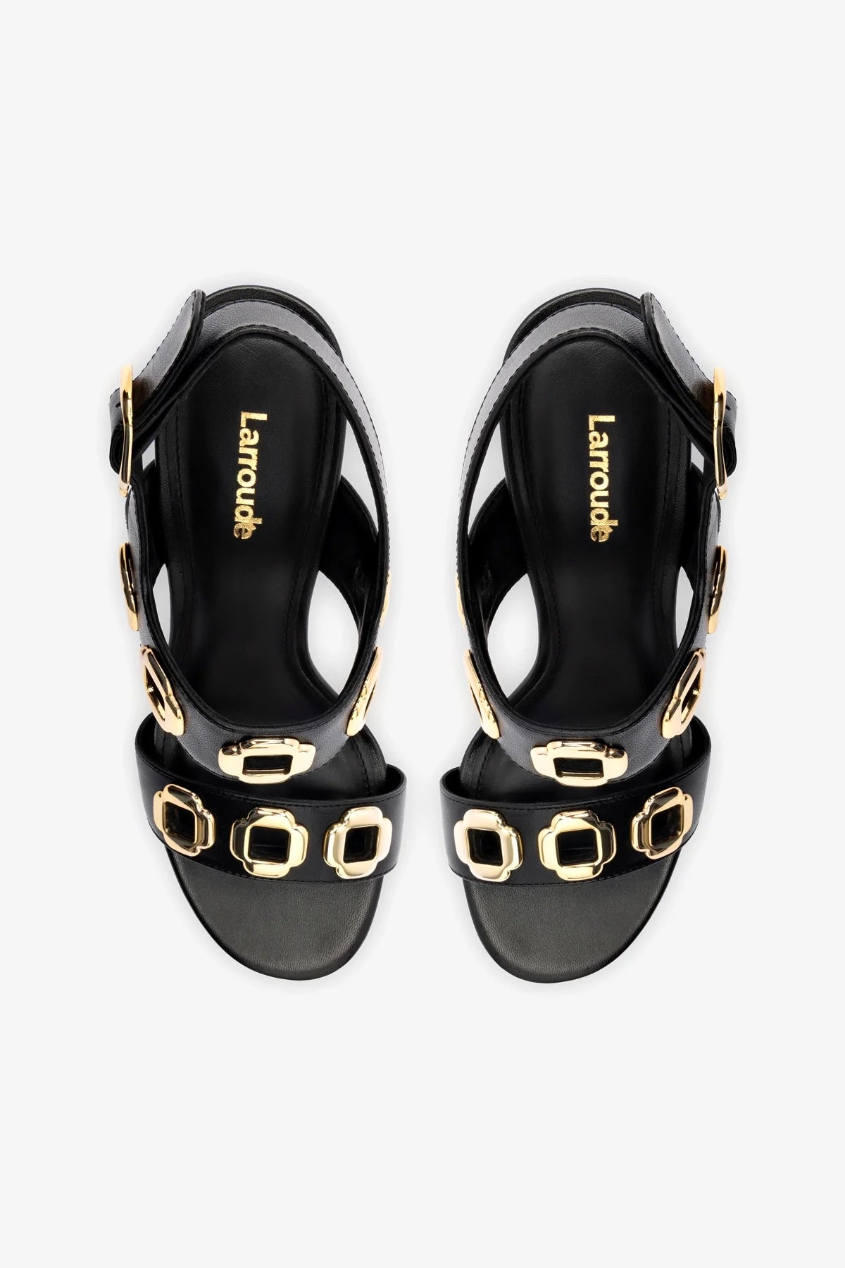 Milan Hi Sandal In Black Leather - Image 4