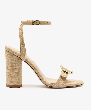 Maizie Sandal In Beige Raffia