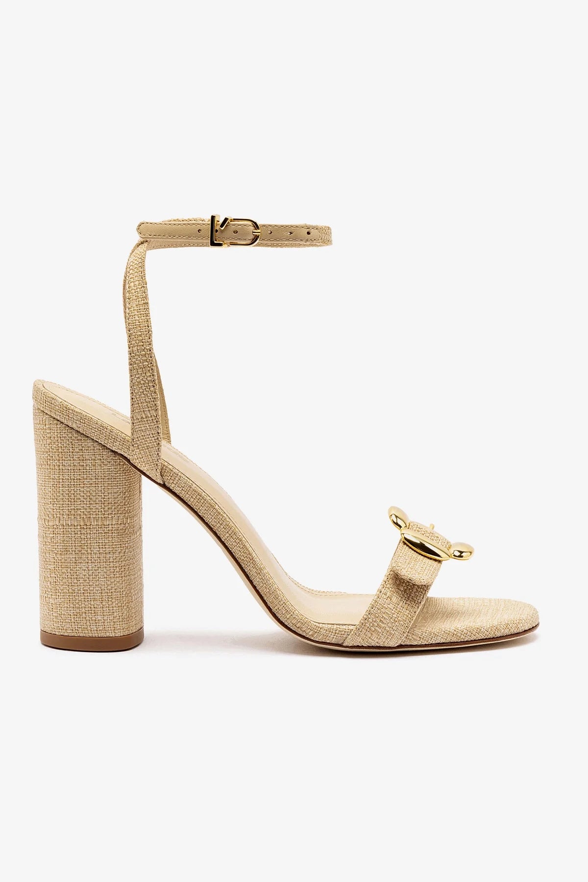 Maizie Sandal In Beige Raffia
