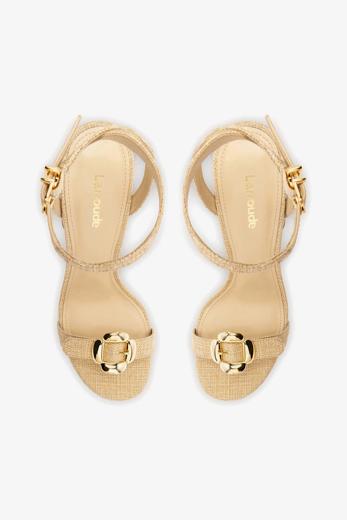 Maizie Sandal In Beige Raffia - Image 3