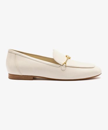 Katherine Loafer In Ivory Leather