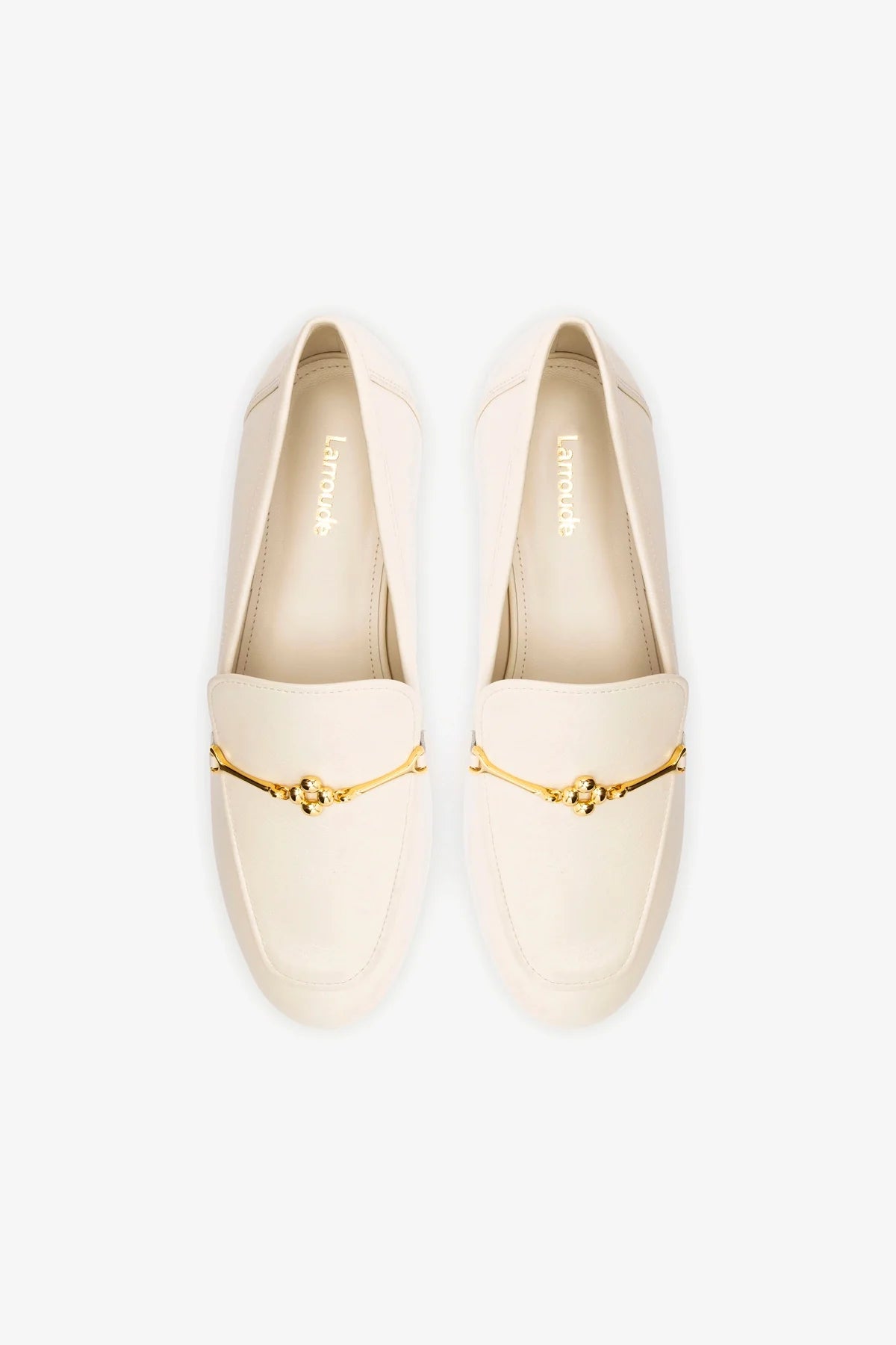 Katherine Loafer In Ivory Leather - Image 3