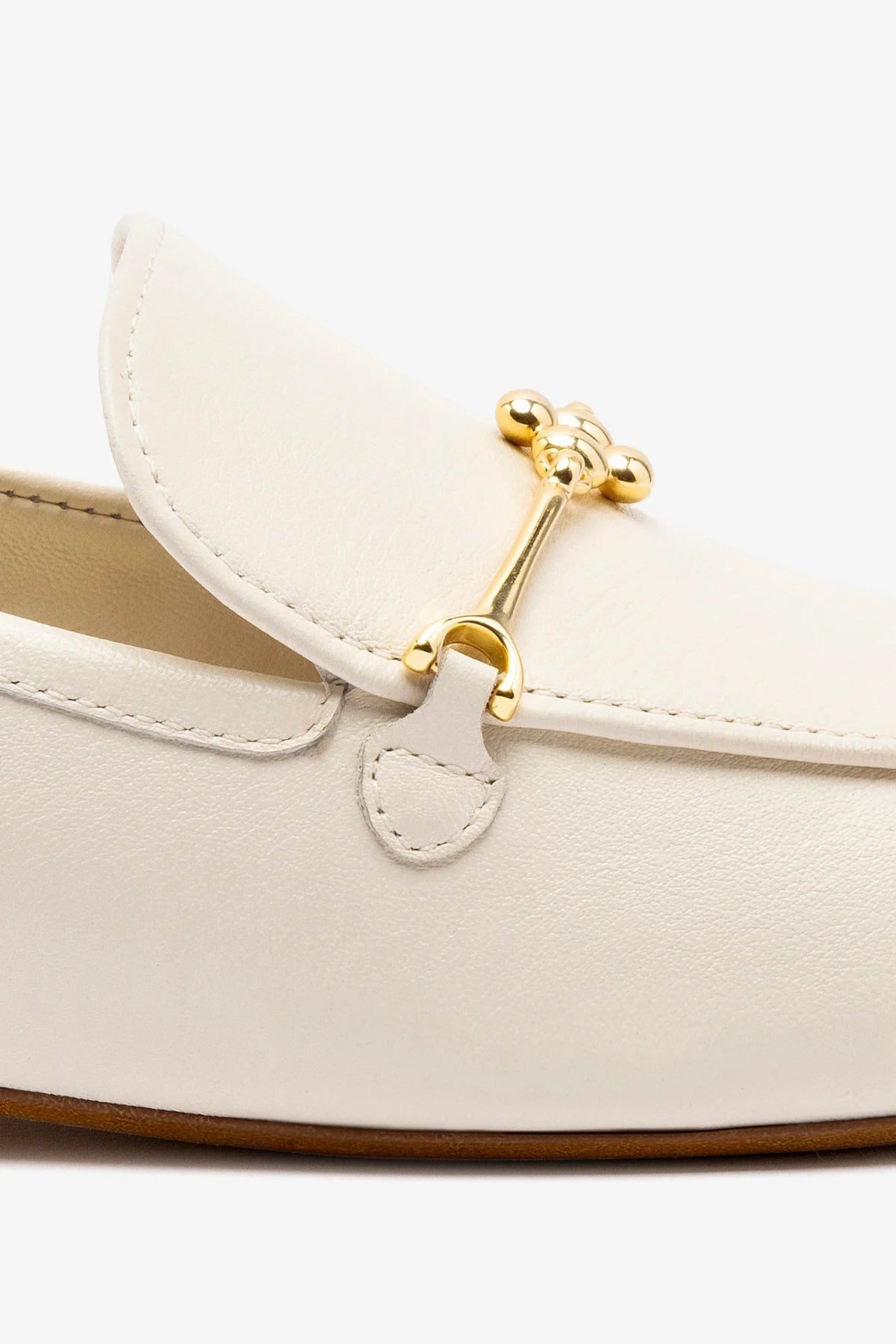 Katherine Loafer In Ivory Leather - Image 4