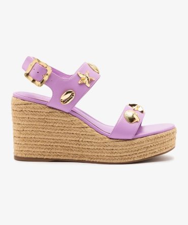 Madison Espadrille In Lilac Leather