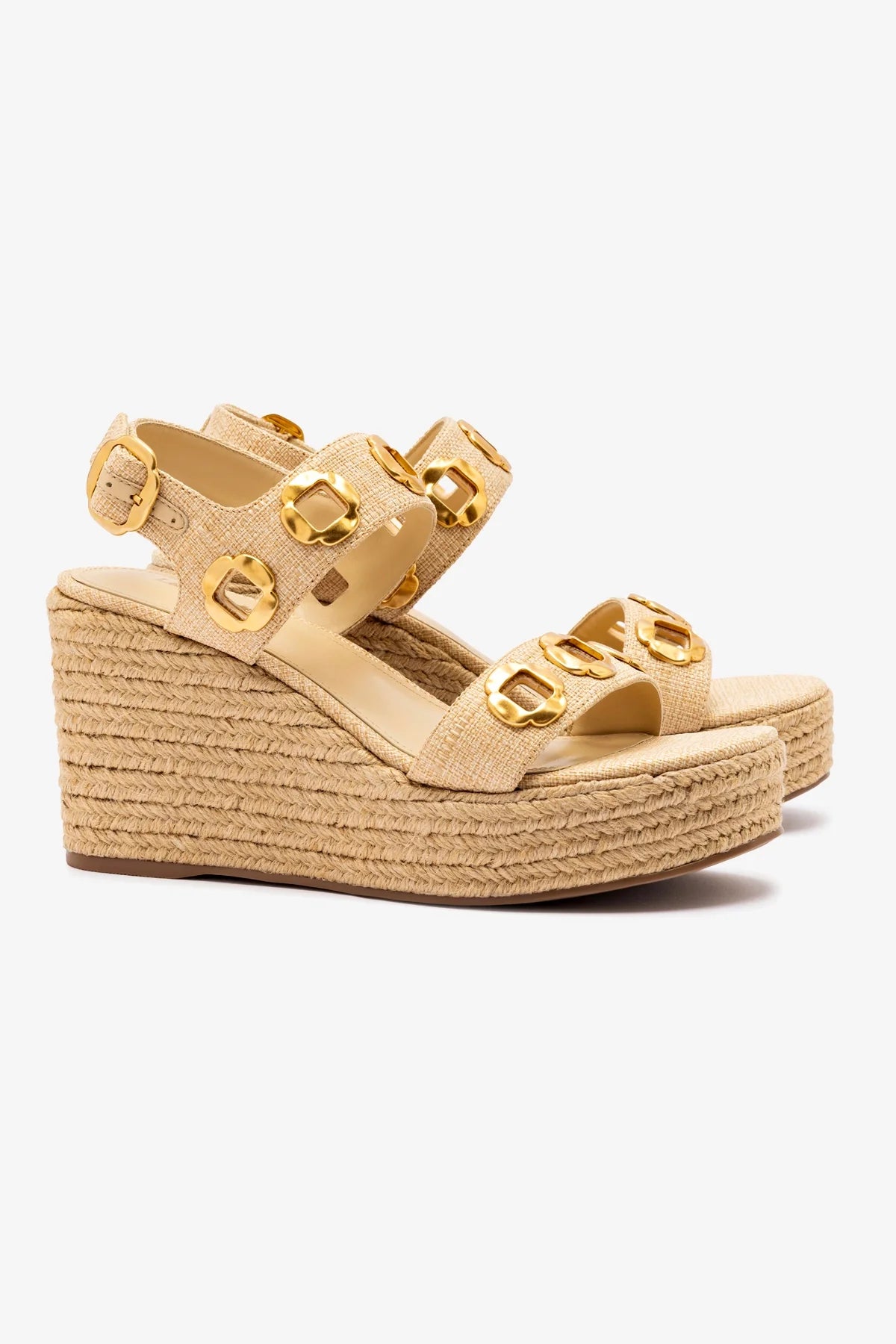 Milan Espadrille In Beige Raffia - Image 2