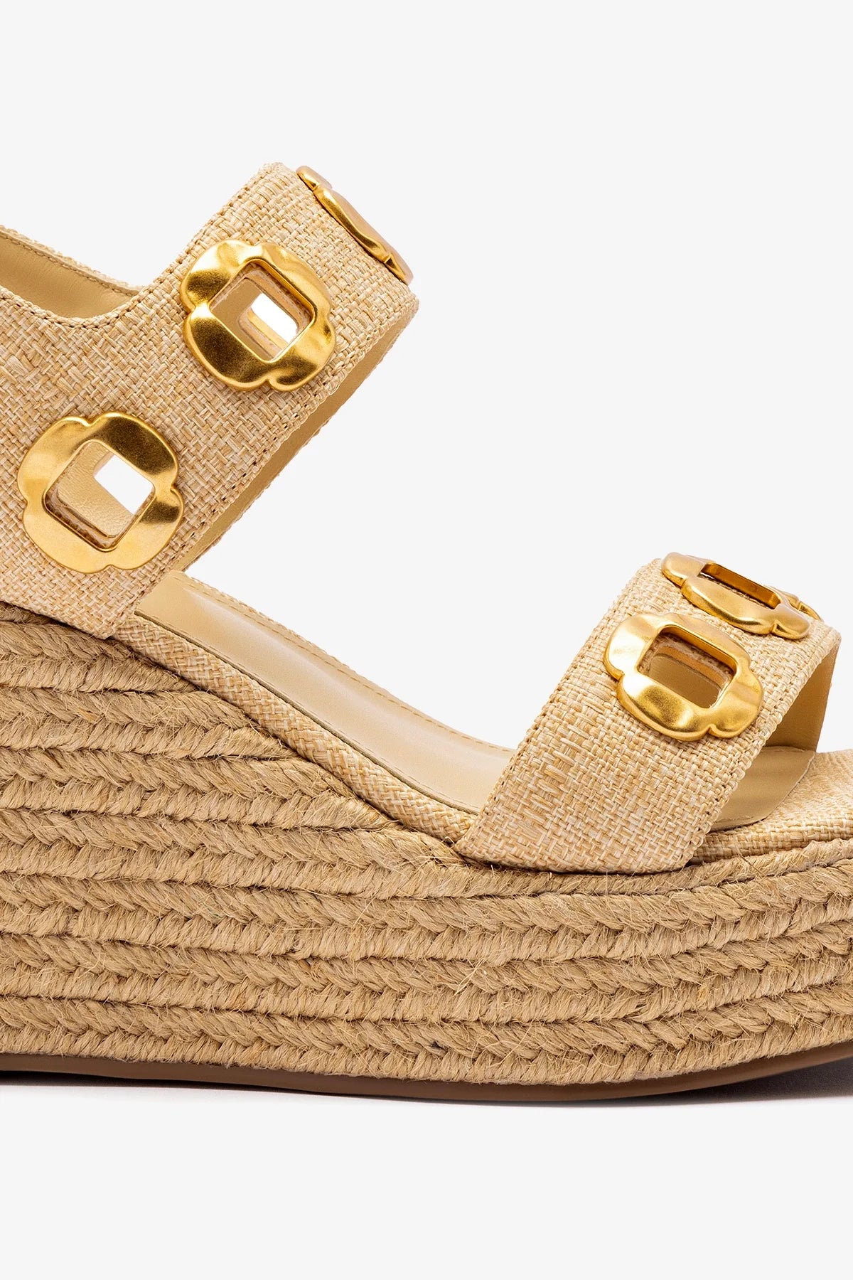 Milan Espadrille In Beige Raffia - Image 4