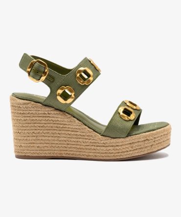 Milan Espadrille In Seaweed Raffia