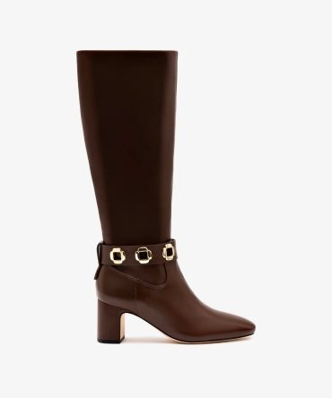 Milan Block Boot In Cognac Leather