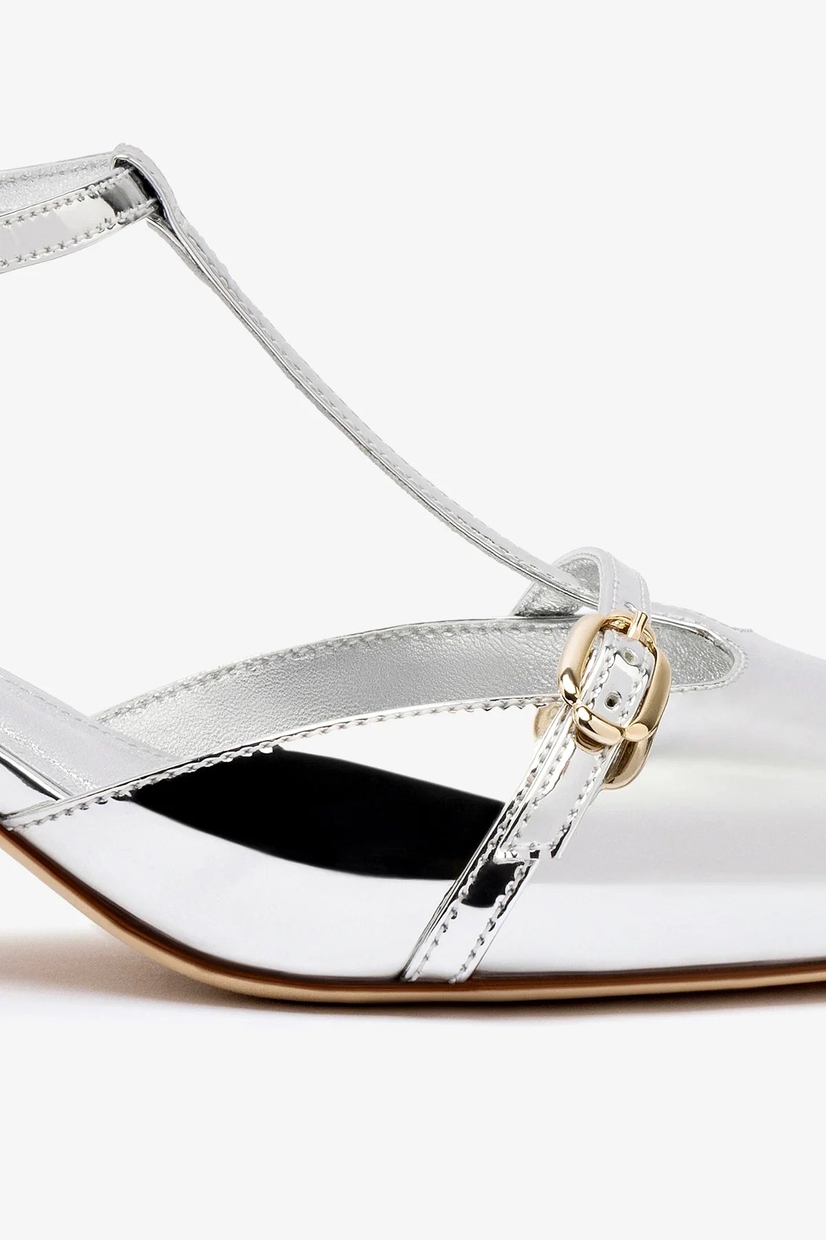 Grace Pump In Silver Specchio - Image 4