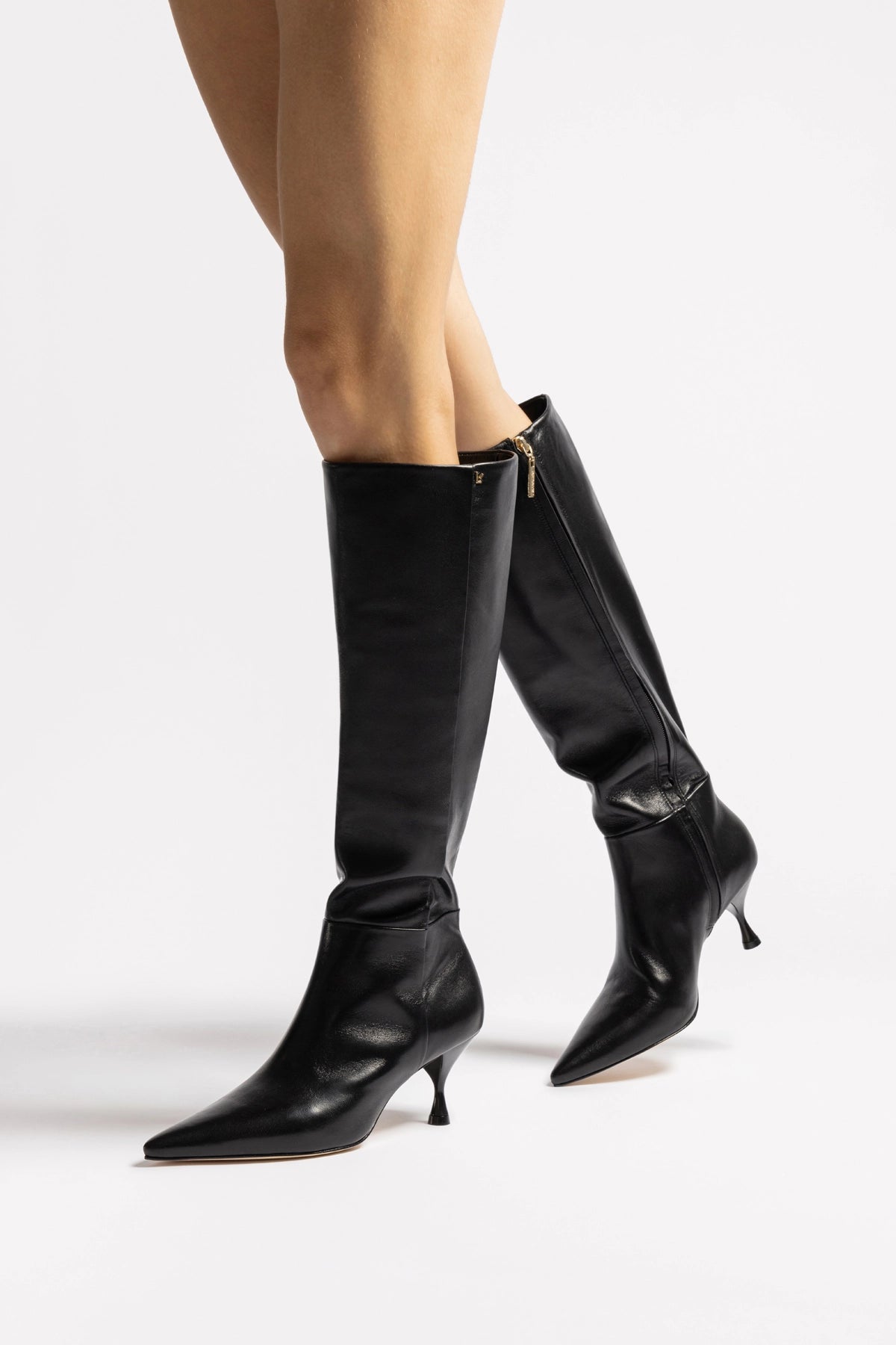 Georgia Boot In Black Leather - Image 5