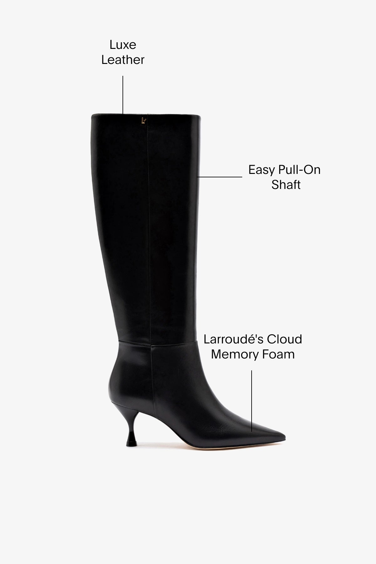 Georgia Boot In Black Leather - Image 6