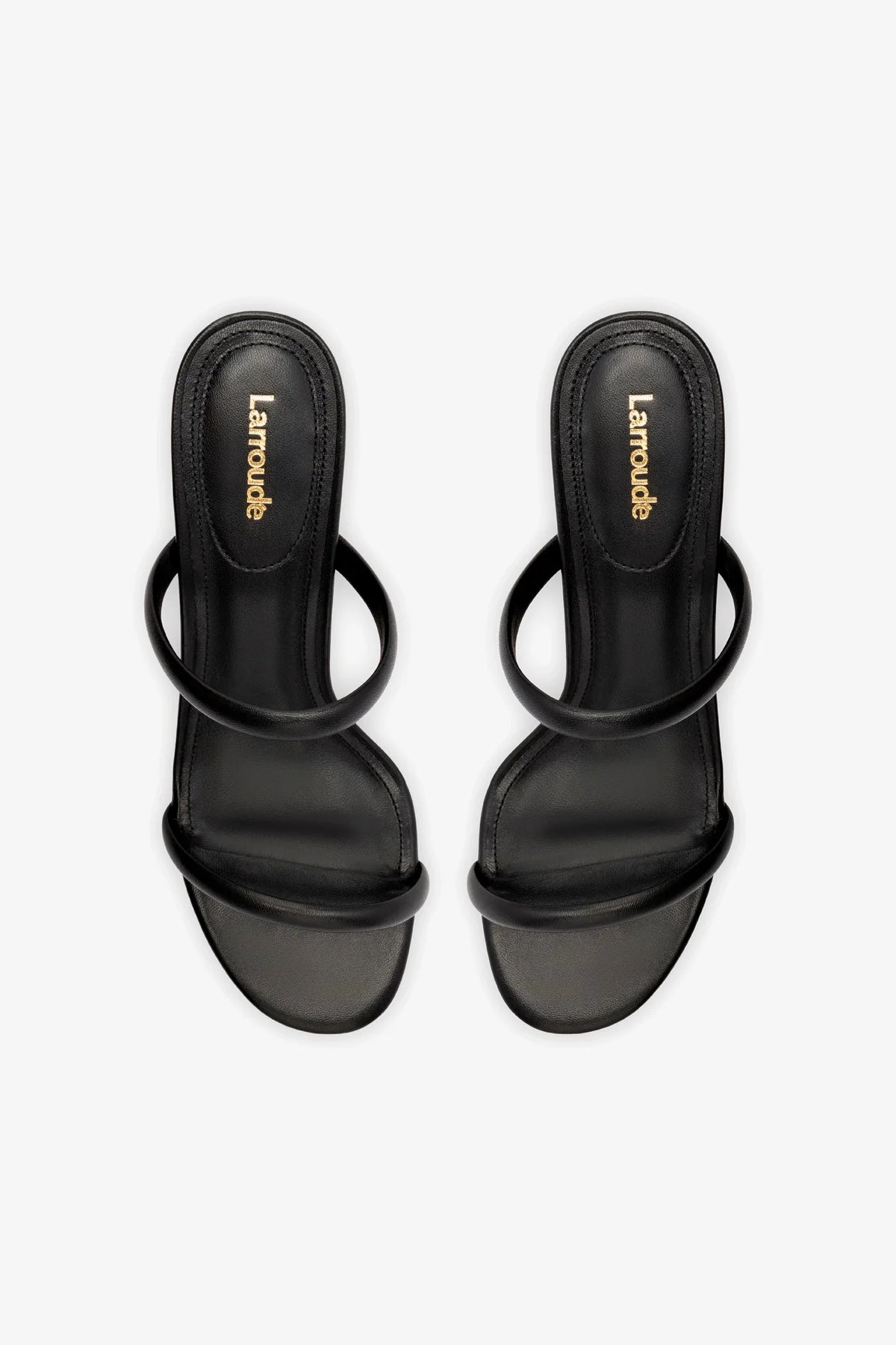 Dew Drop Mule In Black Leather - Image 3