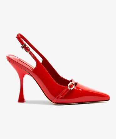 Ines Hi Pump in Scarlet Patent Leather