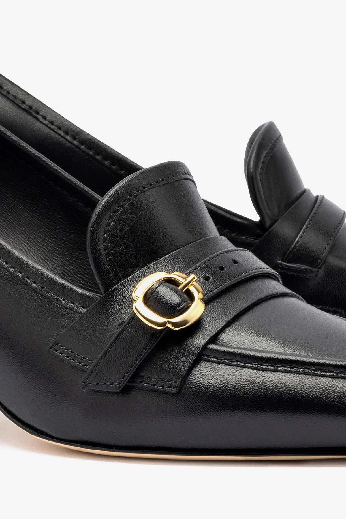 Susan Pump In Black Leather - Image 4