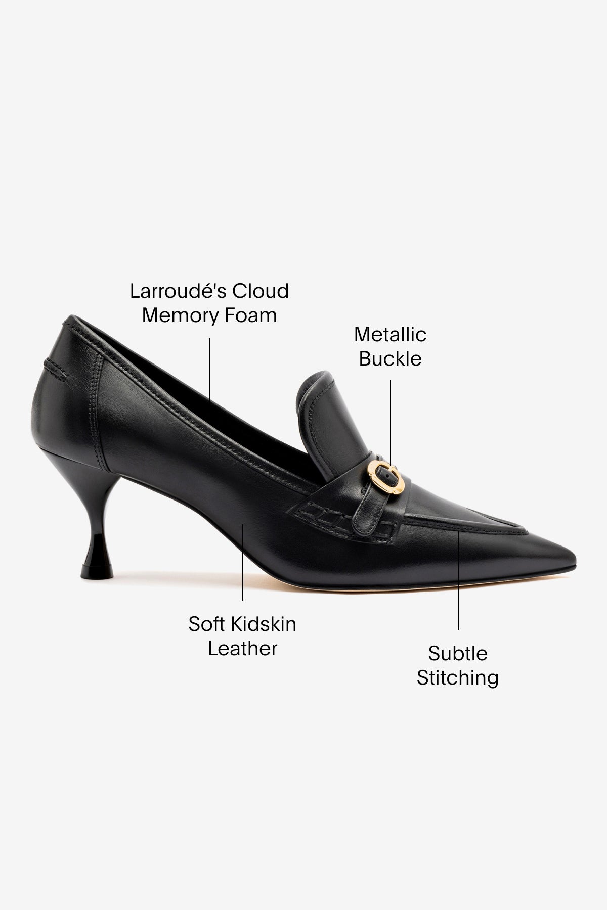 Susan Pump In Black Leather - Image 5