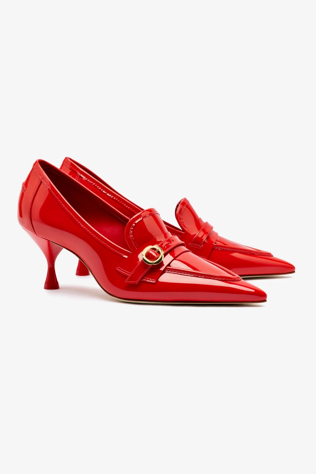 Susan Pump In Scarlet Patent Leather - Image 2