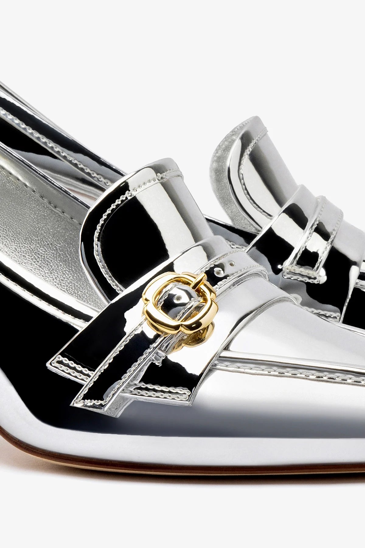 Susan Pump In Silver Specchio - Image 4