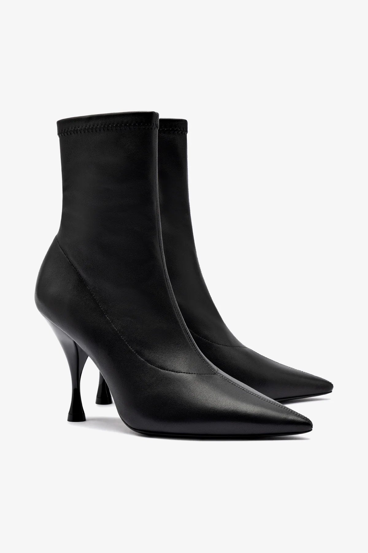 Mini Georgia Boot In Black Stretch Leather - Image 2