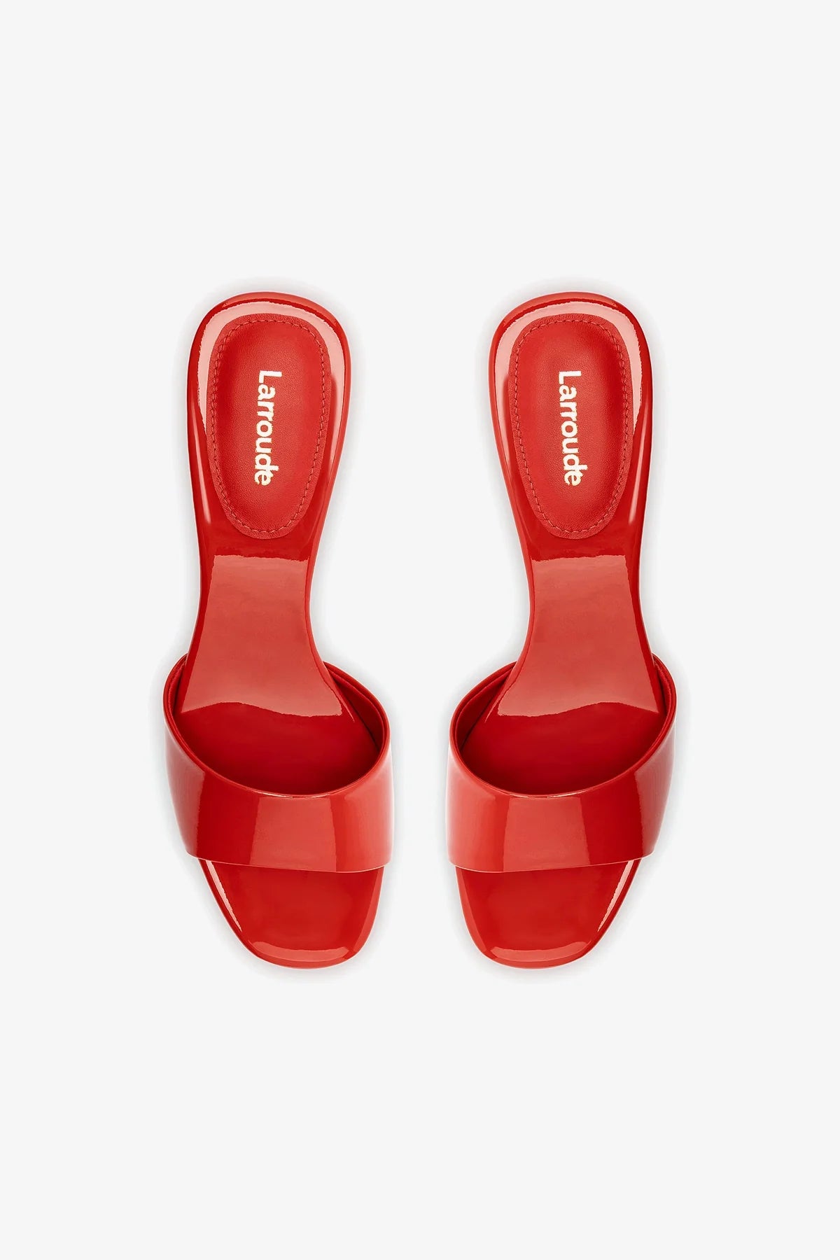 Greta Mule In Scarlet Patent Leather - Image 3