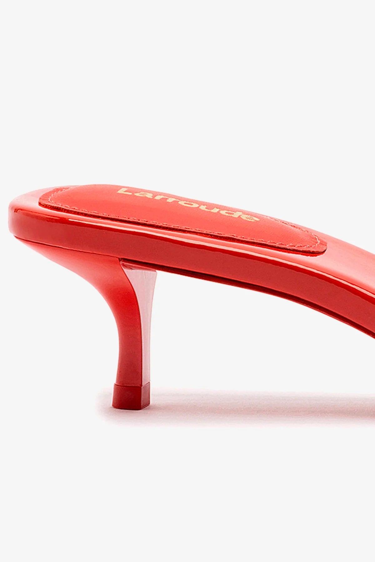 Greta Mule In Scarlet Patent Leather - Image 4