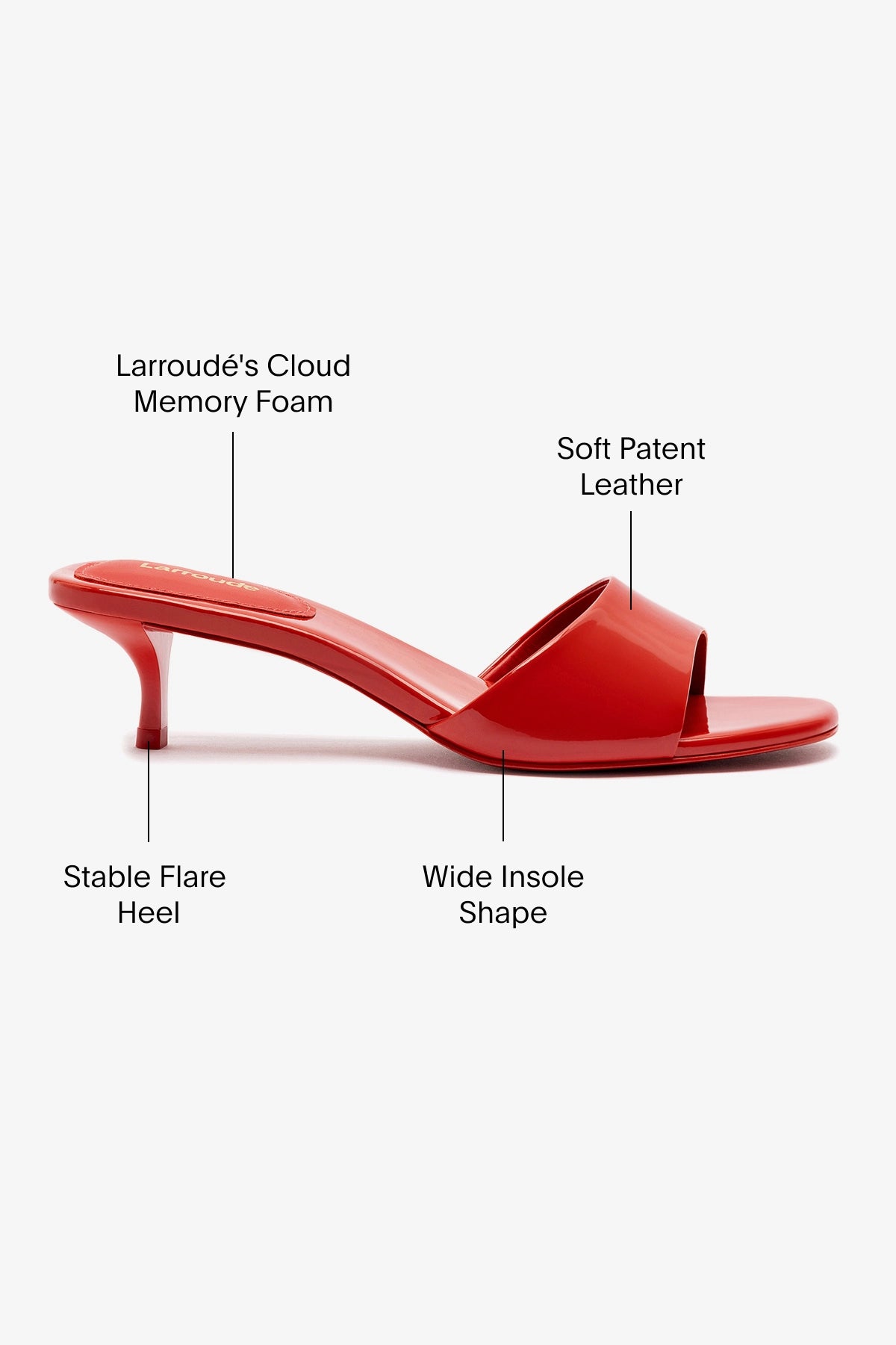 Greta Mule In Scarlet Patent Leather - Image 5