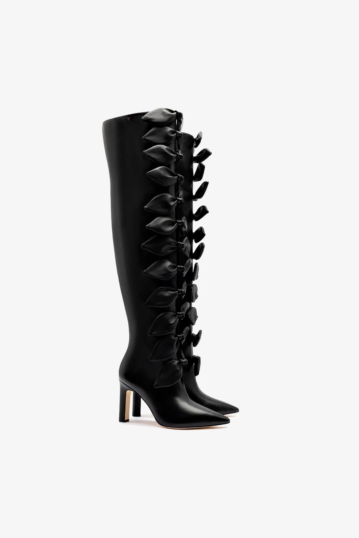 Larroudé for Jonathan Cohen: Tie Boot In Black Leather - Image 2