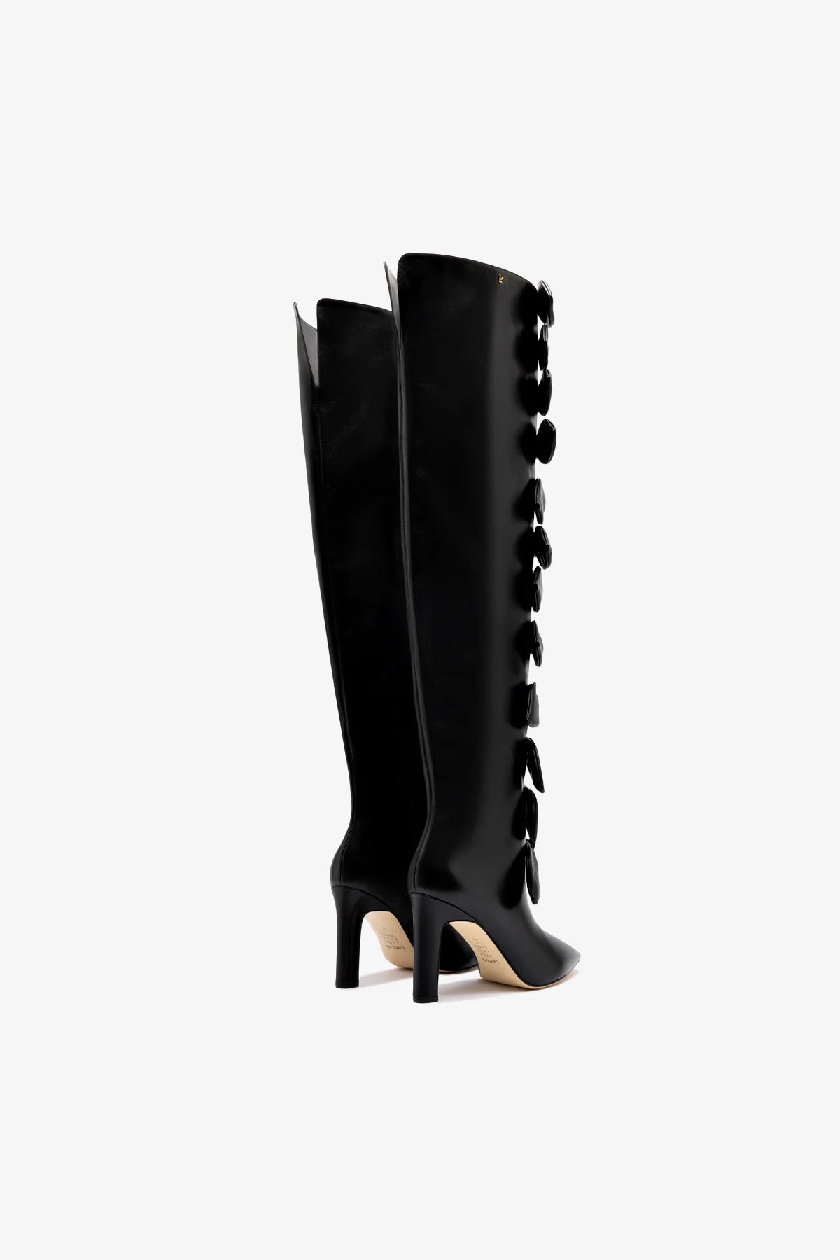 Larroudé for Jonathan Cohen: Tie Boot In Black Leather - Image 3