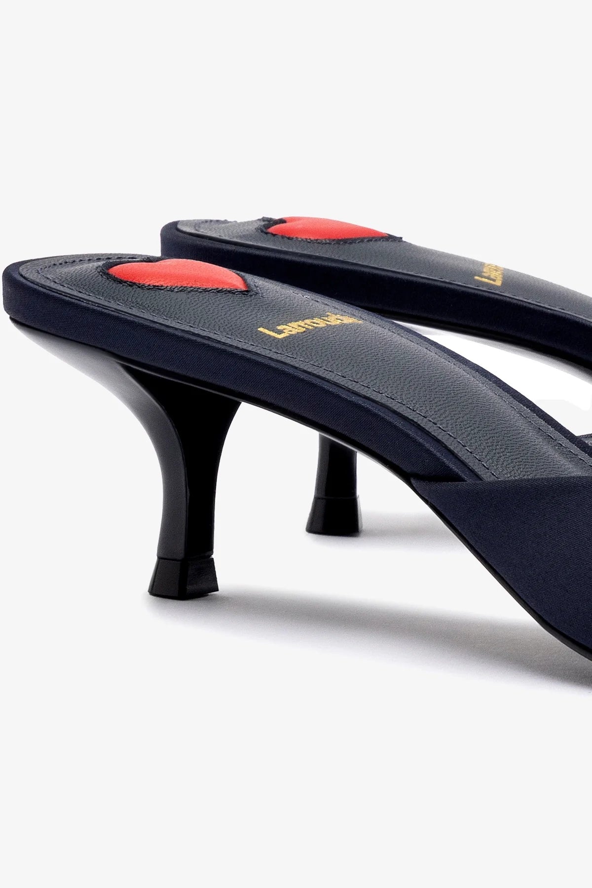 Amal Mule In Ocean Satin - Image 4