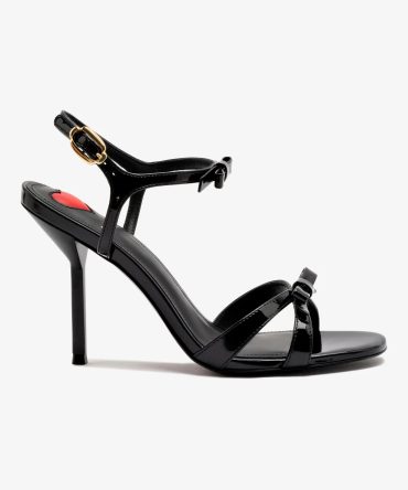 Brooks Sandal In Black Patent Leather